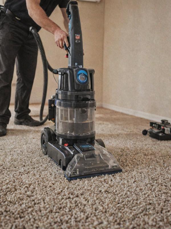 Professional carpet cleaning team